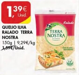 Pingo Doce Queijo Ilha Ralado Terra Nostra 150g promoção