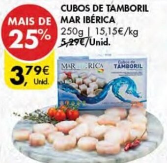 Pingo Doce Cubos de Tamboril Mar Ibérica 250g promoção