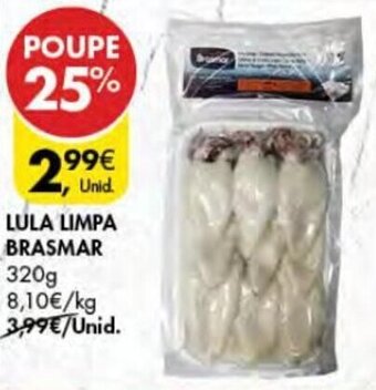 Pingo Doce Lula Limpa Brasmar 320g promoção