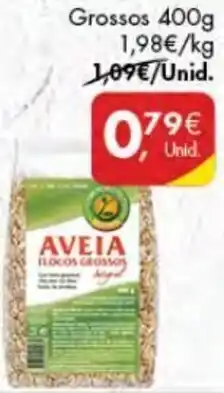 Pingo Doce Flocos de Aveia cem Porcento Grossos 400g promoção