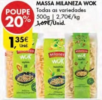Pingo Doce Massa Milaneza Wok 500g promoção