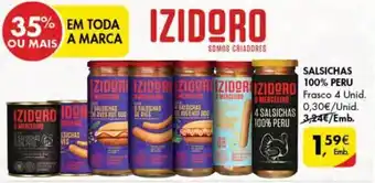 Pingo Doce Salsichas 100% Peru Izidoro 4 unid promoção
