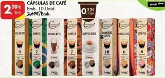Pingo Doce Cápsulas de Café 10 unid promoção