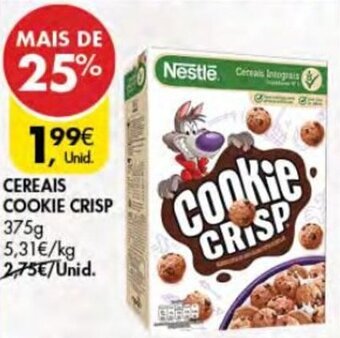 Pingo Doce Cereais Cookie Crisp 375g promoção