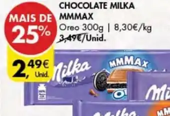 Pingo Doce Chocolate Milka Mmmax Oreo 300g promoção