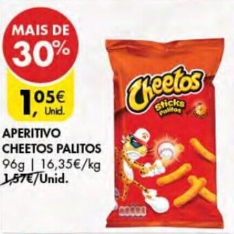 Pingo Doce Aperitivo Cheetos Palitos 96g promoção