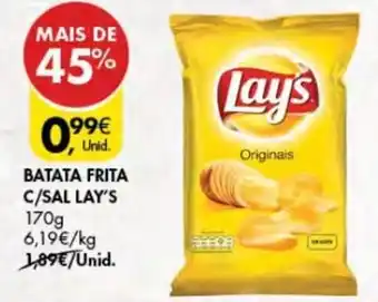Pingo Doce Batata Frita c/Sal Lay's 170g promoção