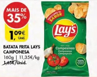 Pingo Doce Batata Frita Lay's Camponesa 160g promoção