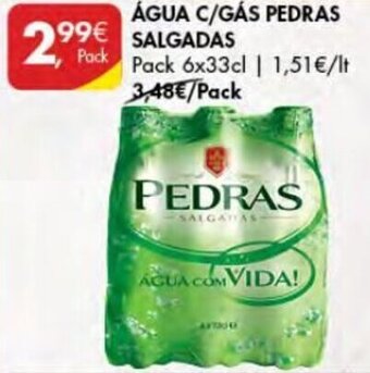 Pingo Doce Água c/Gás Pedras Salgadas 6 x 33cl promoção