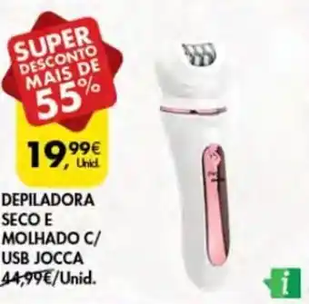 Pingo Doce Depiladora Seco Molhado c/USB Jocca promoção