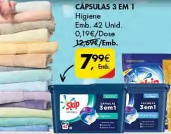 Pingo Doce Cápsulas 3 em 1 Higiene 42 unid promoção