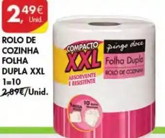 Pingo Doce Rolo de Cozinha Folha Dupla XXL promoção