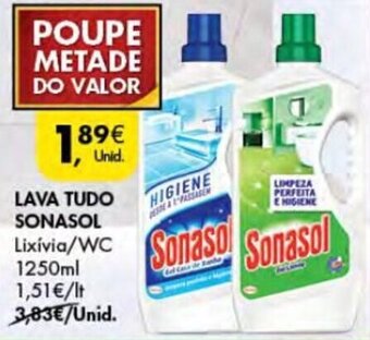 Pingo Doce Lava Tudo Sonasol 1250ml promoção