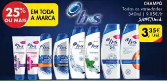 Champô H&S 340ml