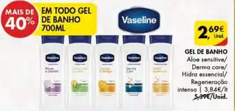 Pingo Doce Gel de Banho Vaseline 700ml promoção