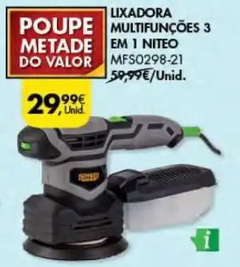 Pingo Doce Lixadora Multifunções 3 em 1 Niteo promoção