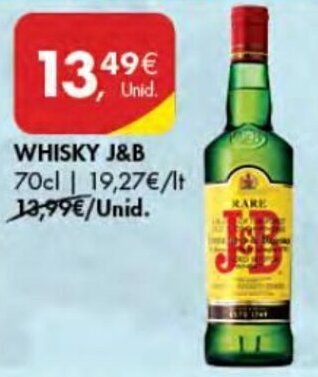Pingo Doce Whisky J&B 70cl promoção