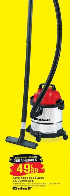Bricomarché Aspirador de Sólidos e Líquidos Einhell 20L promoção
