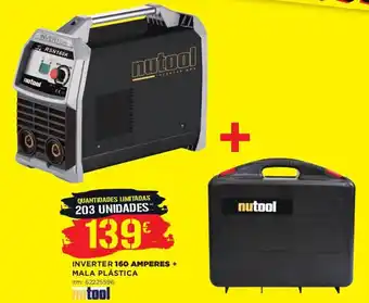 Bricomarché inverter 160 Amperes + Mala Plástica Nutool promoção