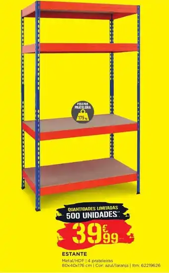 Bricomarché Estante 80 x 40 x 176cm promoção