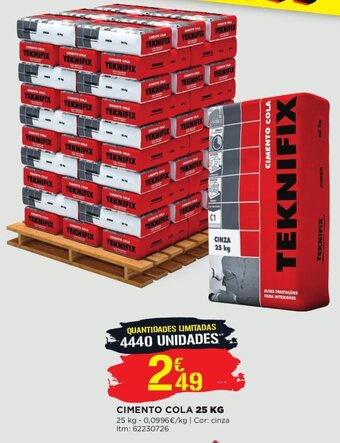 Bricomarché Cimento Cola 25kg promoção