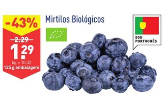 ALDI Mirtilos Biológicos 125g promoção
