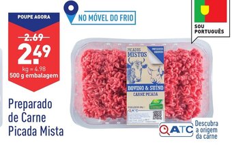 ALDI Preparado de Carne Picada Mista 500g promoção