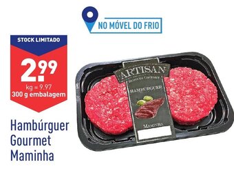 ALDI Hambúrguer Gourmet Maminha 300g promoção
