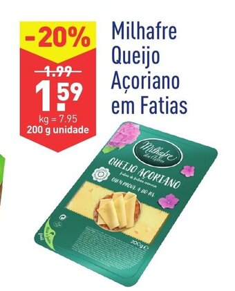 ALDI Milhafre Queijo Açoriano em Fatias 200g promoção