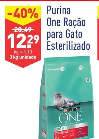 ALDI Purina One Ração para Gato Esterilizado 3kg promoção