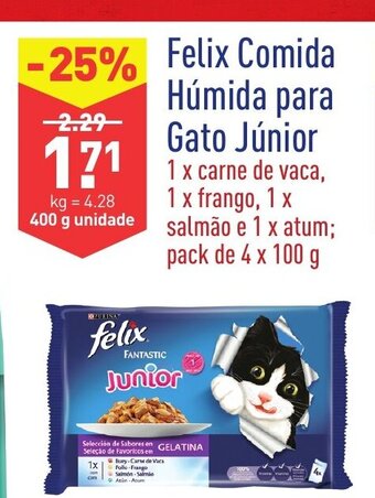 Felix Comida Húmida para Gato Júnior 400g