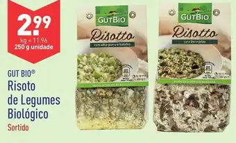 ALDI Gut Bio Risoto de Legumes Biológico 250g promoção