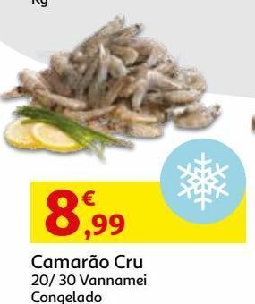 Auchan Camarão cru congelado 20/30 promoção