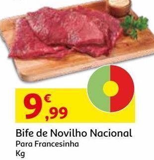 Auchan Novilho bife francesinha promoção