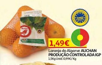 Auchan Laranja do algarve igp auchan:produção controlada 1.5 kg promoção