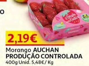 Auchan Morango auchan:produção controlada 400 g promoção