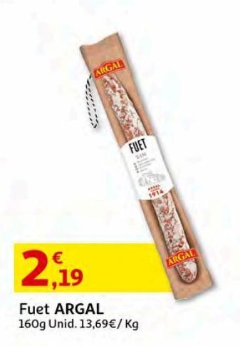 Fuet argal:160 g