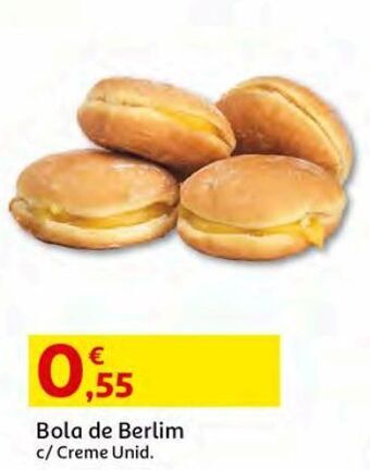 Auchan Bola de berlim:c/ creme un promoção