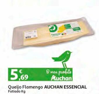 Auchan Queijo flamengo auchan:essencial fatiado kg promoção