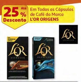 Auchan Cápsulas cafe l'or promoção