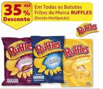 Auchan Batata frita ondulada ruffles promoção
