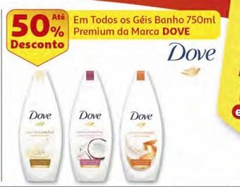 Auchan Gel de banho dove promoção
