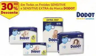 Auchan Fraldas dodot sensitive extra promoção