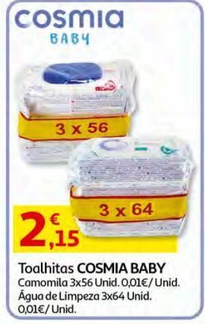 Auchan Toalhitas cosmia baby promoção