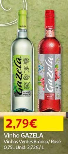 Vinho branco gazela