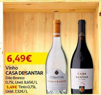 Vinho tinto casa de santar