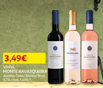 Auchan Vinho tinto monte ravasqueira promoção