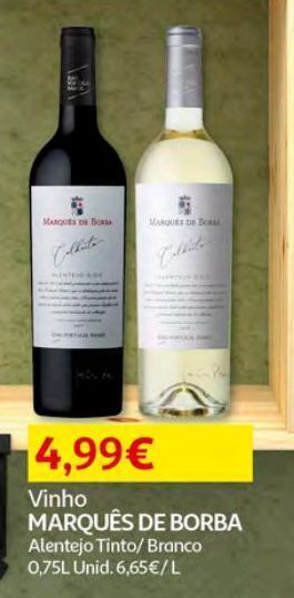 Vinho tinto marquês de borba