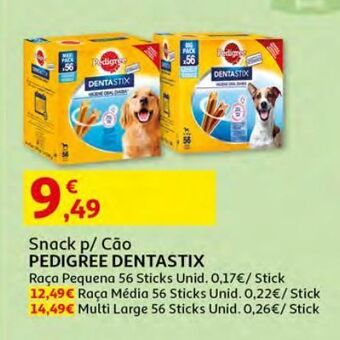 Auchan Snack p/ cão pedigree promoção