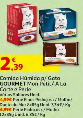 Auchan Comida húmida p/ gato gourmet promoção